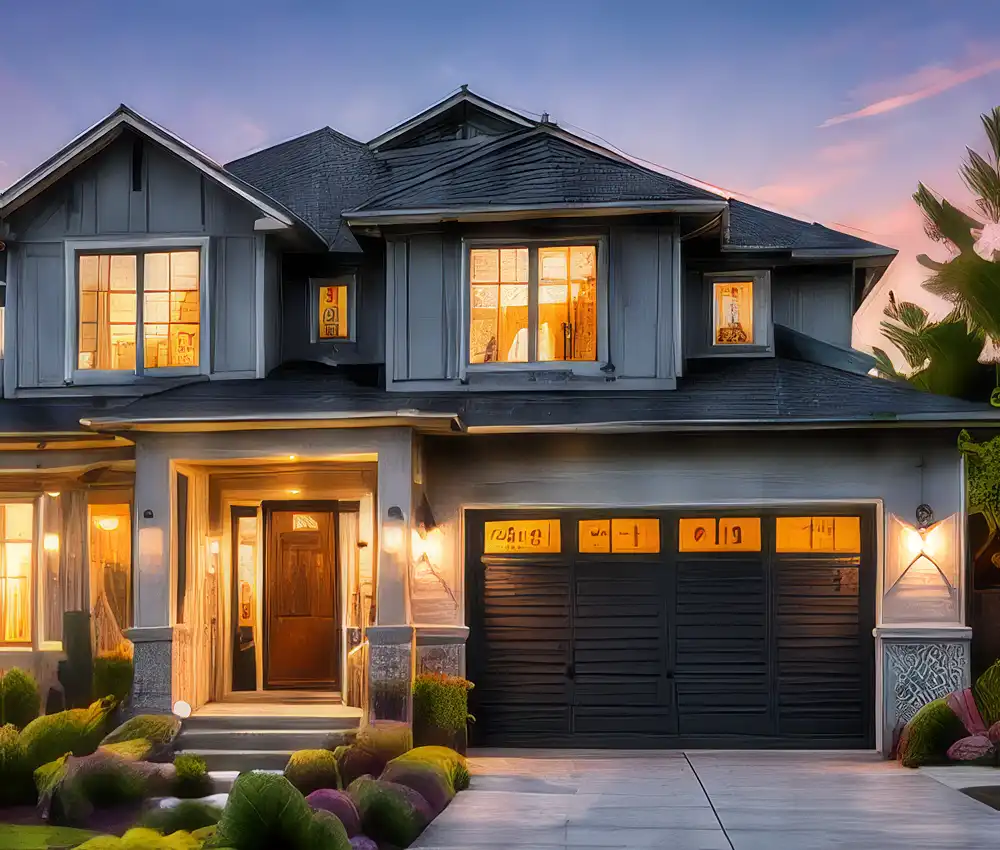 Beautiful House at Night